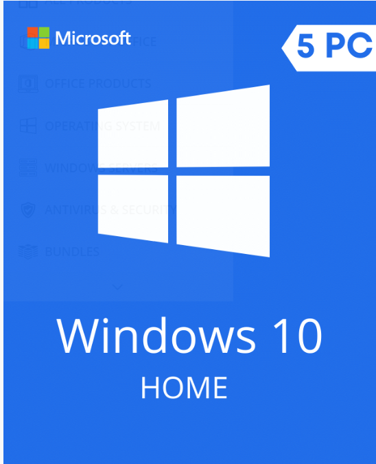 Windows 10 home 5 pc
